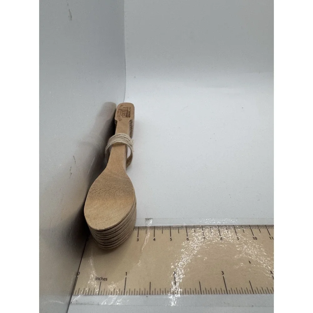 Engraved wooden spoons from The Log Cabin Farm, Armonk, N.Y. Lot Of 10